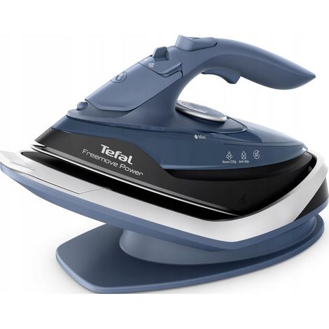 Plancha Tefal Freemove Power azul 2600 vatios cerámica