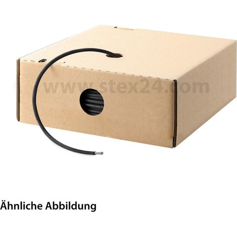 HELU KABEL FÜNFNORM 1X0,75mm² AWG19 BK (schwarz) Einzelader schwarz AD 2,9mm VPE 100,0 Meter Nennspannung Uo/U 450V/750V nach UL/CSA 600V - 1 Stück