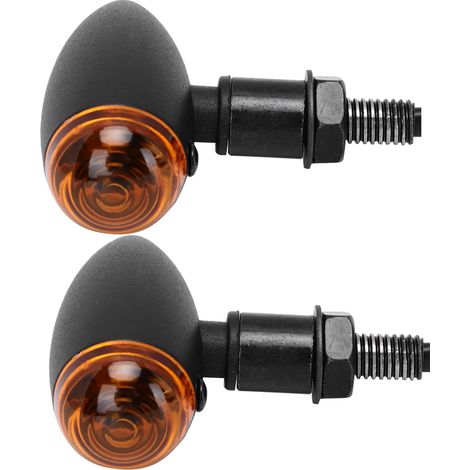 Clignotant Moto Étanche Indicateur Lumineux Feu de Signalisation Accessoire Personnalisation Noir (1/5)
