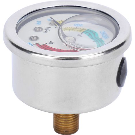 Manomètre pour pompe à air 40 MPa 6000 psi, remplissage d'huile, équipement de plongée à recycleur, manomètre
