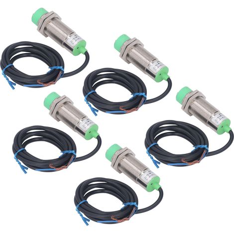 5 Stück induktive Näherungsschalter LJ24A3 10 J EZ M24 x 1,5 2-Draht-NO-Annäherungssensor für Werkzeugmaschinen 90–250 V AC (1/5)