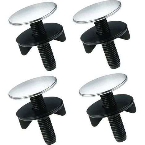 BRAVIX 4 Pièces Robinet Trou Couvercle, Robinet Couvercle Trou Cuisine, Bouchon Trou Robinet D'évier, Acier Inoxydable Robinet Trou Couvercle pour Accessoires d'Évier Cuisine, Salle Bain à Maison (15-