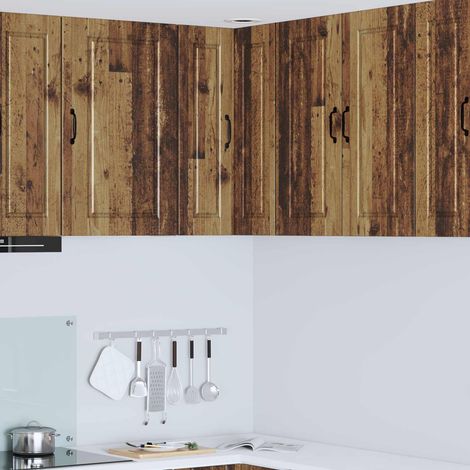 Küchenschrank mit Regal Altholz 57 x 57 x 80 cm Holzwerkstoff