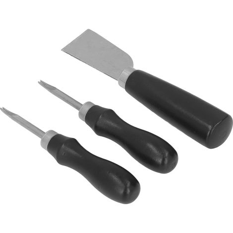Kit d'outils pour le travail du cuir : Kit d'éplucheur de lame Gu Yue - Couteau à couper et à biseauter le cuir (1/5)