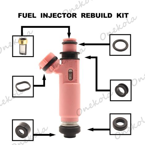 Fuel injector repair kit, seal and filter compatible with Toyota Lexus 1MZ/3MZ 23250-20030 (1/2)