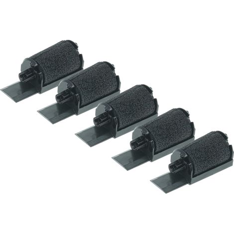 vhbw 5x Ink Roller Black compatible with Sanyo CX 3552 DP, CX 5322 DP, CX 5512 Cash Register, Calculator (1/4)
