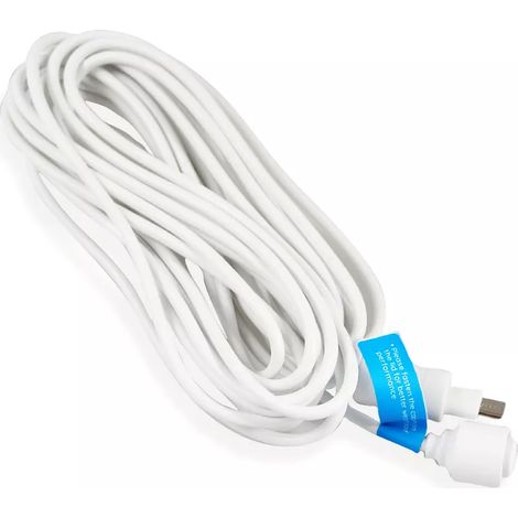 Ultra Secure – Câble USB micro-USB 4,5 mètres – Résistant aux intempéries – Gaine de protection – Pour installation panneaux solaires Reolink (1/2)