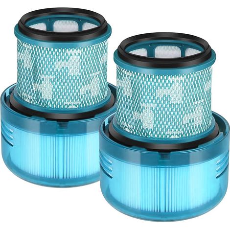 Lot de 2 filtres pour aspirateur Dyson V10/V11/V15 - Filtre bleu - AquaForge (1/5)