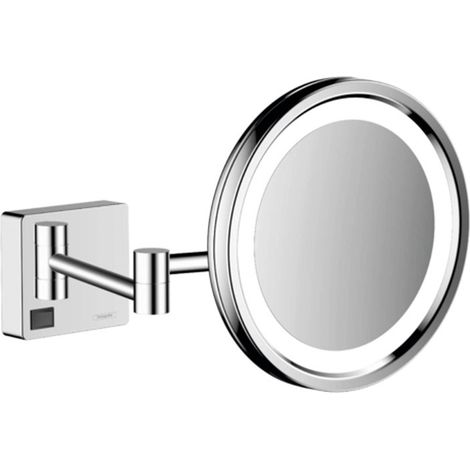 Hansgrohe AddStoris Specchio cosmetico a parete con illuminazione LED, cromo (41790000)