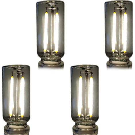 Veilleuse de chevet tactile USB, mini lampe LED à intensité variable pour chambre, voiture, ambiance romantique et décoration intérieure moderne. 4 lampes blanches. (1/5)