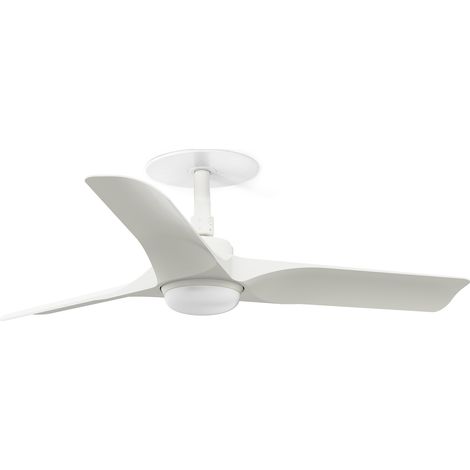 Faro Hey Ventilateur de plafond encastré Hey 90 cm LED blanc mat CCT
