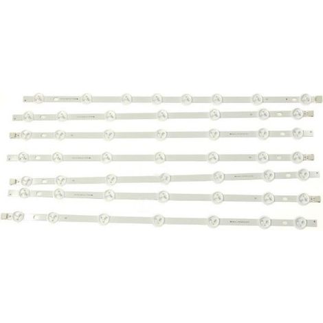 Continental Edison – Kit barre de LED 50 pour TV – Compatible avec VES500UNDL2DN02 – 7 barres LED – Fiche mâle 2 pôles et 3 pôles – 23283042