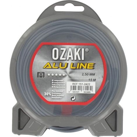 OZAKI ALU LINE Nylonfadenhülle - Länge: 15m, Ø: 2,50mm OZAKI