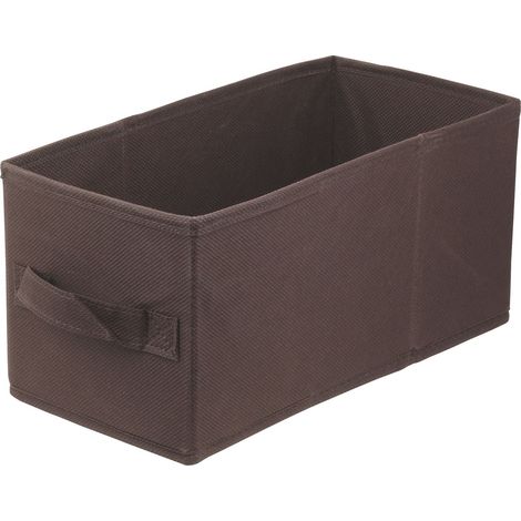 Storage Box faltbare Aufbewahrung Boxen 15 x 31 x 15 cm dunkelbraun 1 stück (1/5)