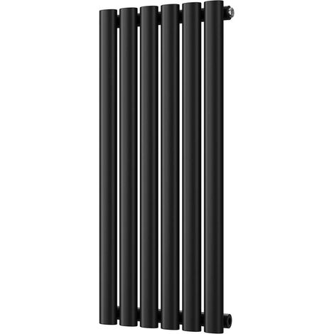 Omeara - Black Designer Radiator H800mm x W348mm Single Panel (1/3)