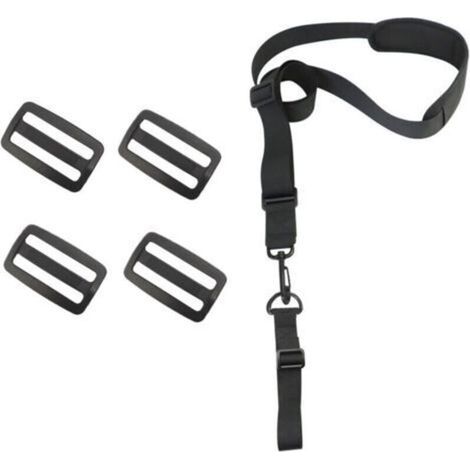 Harnais de Débroussailleuse Sangles D'épaule Réglables Harnais Professionnel Universel Bandoulière Tondeuse Nylon pour Débroussailleuse, Tondeuse à Gazon (Livré avec 4 boucles de rechange) (1/4)