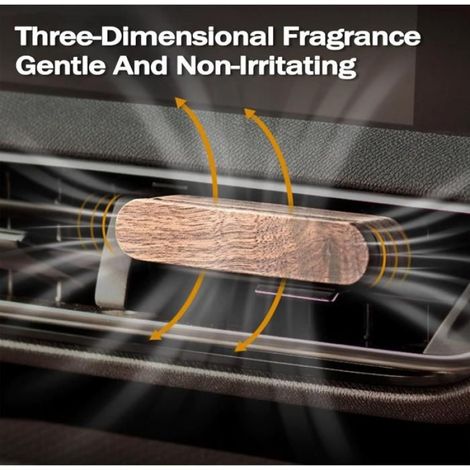 2 pièces désodorisant pour voiture, diffuseur d'aromathérapie à huile essentielle, diffuseur à vent pour voiture adapté à la plupart des modèles (1/5)