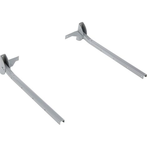Sauvic Stendibiancheria a parete, pieghevole, grigio, metallo (1/4)