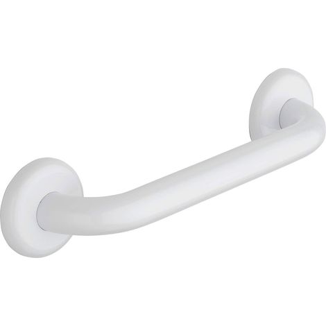 Maniglione disabili anziani barra per bagno doccia in acciaio bianco 30 cm (1/4)