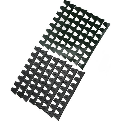 Lot de 8 protections anti-rayures pour pare-chocs avant, universelles et noires, compatibles avec toutes les voitures.