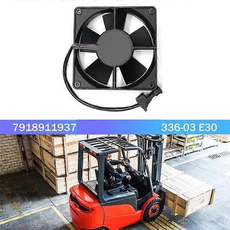 Ventilateur de radiateur moteur 24 V pour chariot élévateur, référence 7918911937, compatible avec le chariot élévateur Linde 336-03 E30 - FFY (1/4)