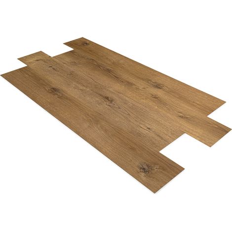 XXL SPC Klick Vinylboden Desginboden Bodenbelag Langdielen 23x155cm PS27: 14.08 m² / 4 pacchetti (1/5)