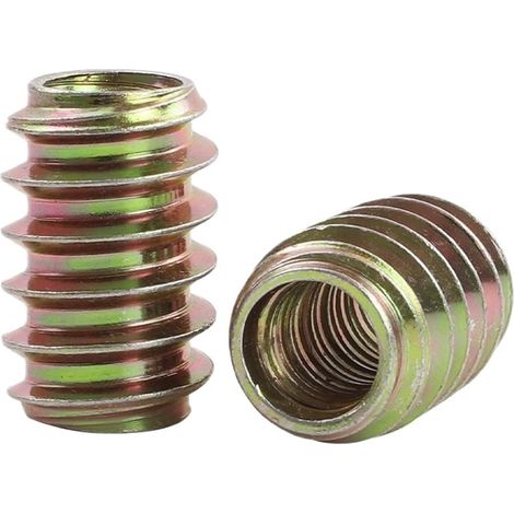 10 à 20 écrous insert en acier au carbone M6 M8 pour meubles (1/5)
