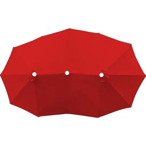 Terrassenüberdachung, wasserdichtes Gewebe, Sonnenschutz, leuchtend rot, 2.7M-a (1/2)