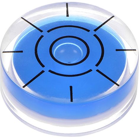 Niveau à Bulle Rond 32x12mm Mini Niveaux à Bulle Bleu (1/5)