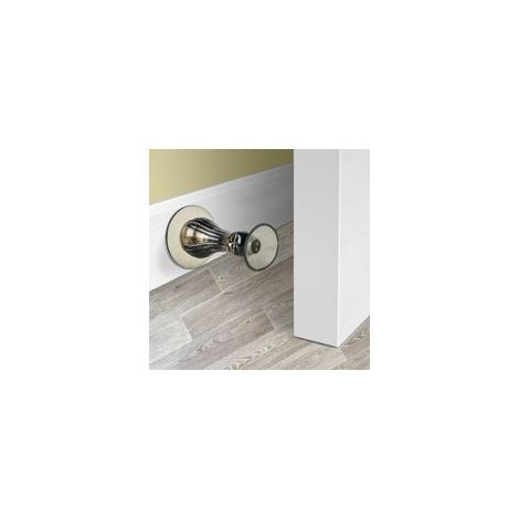 Butées de porte, butées de porte pour plinthes, sans perçage, auto-adhésif à fixer au mur, butée de porte en caoutchouc pour enfants, protection en silicone à coller sur butée de porte (1/5)