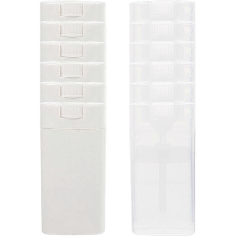 Lot de 12 flacons en plastique pour crème, flacons en plastique pour sous-bouteilles, flacons vides-7.5x4x2cm