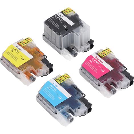Cartouches d'encre LC3019 pour imprimantes MFC-J5330DW/MFC-J6530DW/MFC-J6730DW/MFC-J6930DW (4 couleurs) (1/5)