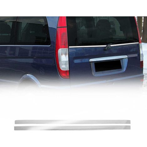 Garniture de Fenêtre de Hayon pour Mercedes Vito W639 2003-2014 Acier Inox 2Pcs (1/5)