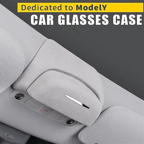 Étui porte-lunettes de voiture pour Tesla Model Y 2017-2022, modèle standard. (1/3)