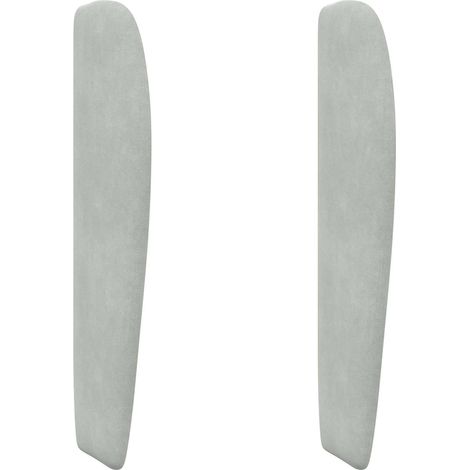Maison Exclusive - Kopfteil Ohr Hellgrau 80 x 23 x 6 cm Samt