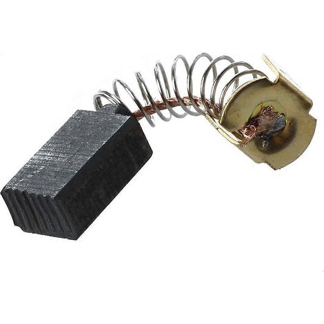 Jeu de 8 balais charbon pour rabot électrique, remplacement CB51, dimensions 12 x 8 x 5 mm, adapté à divers outils de menuiserie, pack de rechange haute durabilité. (1/5)
