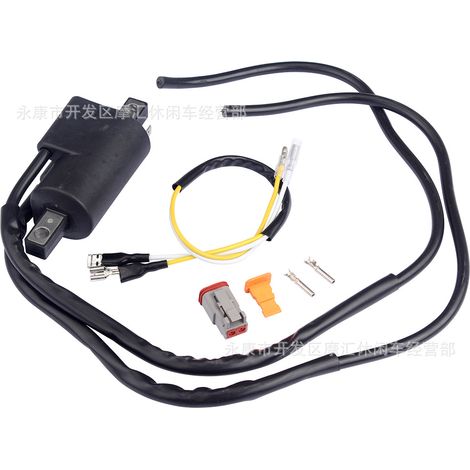 Mini bicycle accessories: two-stroke engine (49cc, 60cc, 80cc), exhaust pipe, muffler, smokestack, iron plate. (1/5)