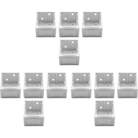 12 soportes para persianas de 1 pulgada, color blanco, para caja de montaje, soporte para riel de ventana, persianas. (1/3)