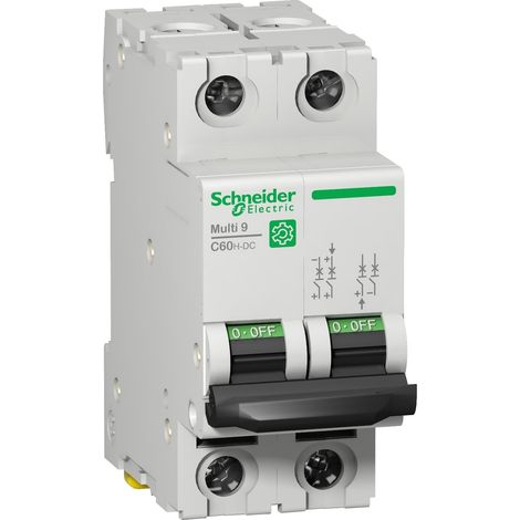 Multi 9 - C60H-DC - MCB - 2P - 2 A - C Curve - 500 V DC - 10 kA - M9U21202