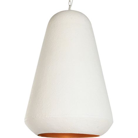 Lampara Techo Hierro 58X58X85 Patinado Blanco (1/5)