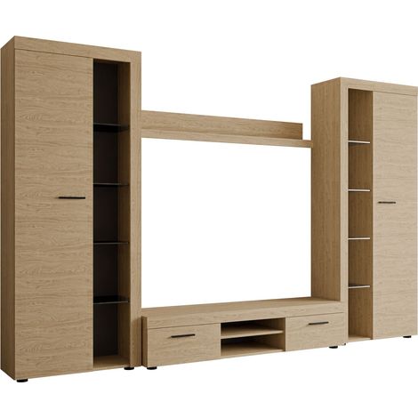 Conjunto de salón Univio II, Roble (1/4)