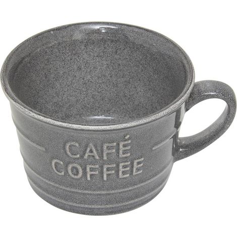 Taza de café azul gris 26cl - Atmosphera créateur d'intérieur