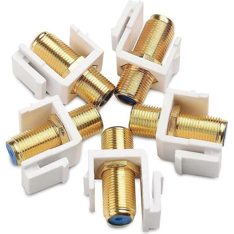 Lot de 5 inserts jack RG6, adaptateur de genre pour jack coaxial (1/5)