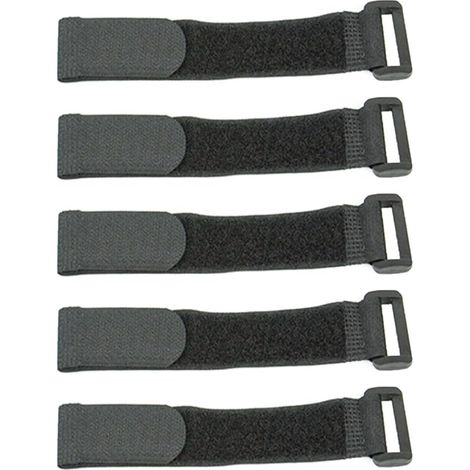 Paquete de 5 correas prácticas para manillar de bicicleta con cierres de velcro, accesorios para bicicleta (1/4)