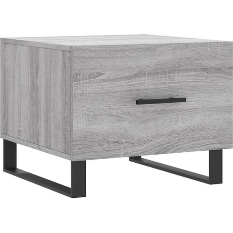 Mesa de centro madera contrachapada gris Sonoma 50x50x40 cm vidaXL (1/5)