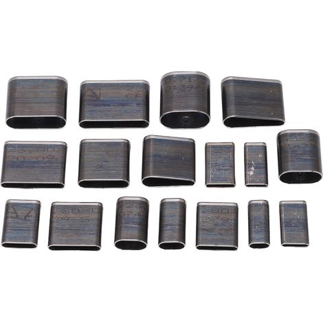 17 Pcs Oval Leather Punching Die Set Mold Cutting Kit Durable 1 Hole Hollow Punch Cutter