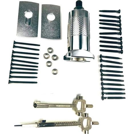 Extracteur universel de cylindre pour serrures, outil d'extraction de cylindre de serrure, kit de serrurier (A (tous les clous)) (1/5)