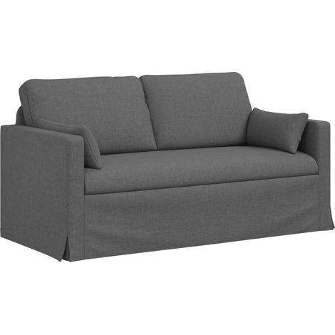 Canapé Gris foncé 158 x 78 x 80 cm tissu (1/5)
