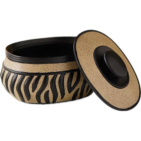 Petit coffret à bijoux organisateur de motif zèbre Boîte en résine avec couvercle pour femmes , fill (1/5)