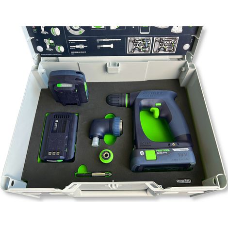 SCHWÄBLE® Schaumeinlage Schaumstoffeinlage für Festool Akku-Bohrschrauber CXS18 (1/5)